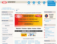 Tablet Screenshot of elektroservice-shop.de